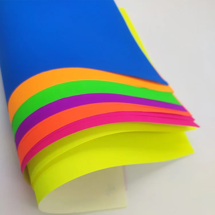 100pcs Origami Paper Fluorescence Color A4 Folding Paper Craft Decor Crafts