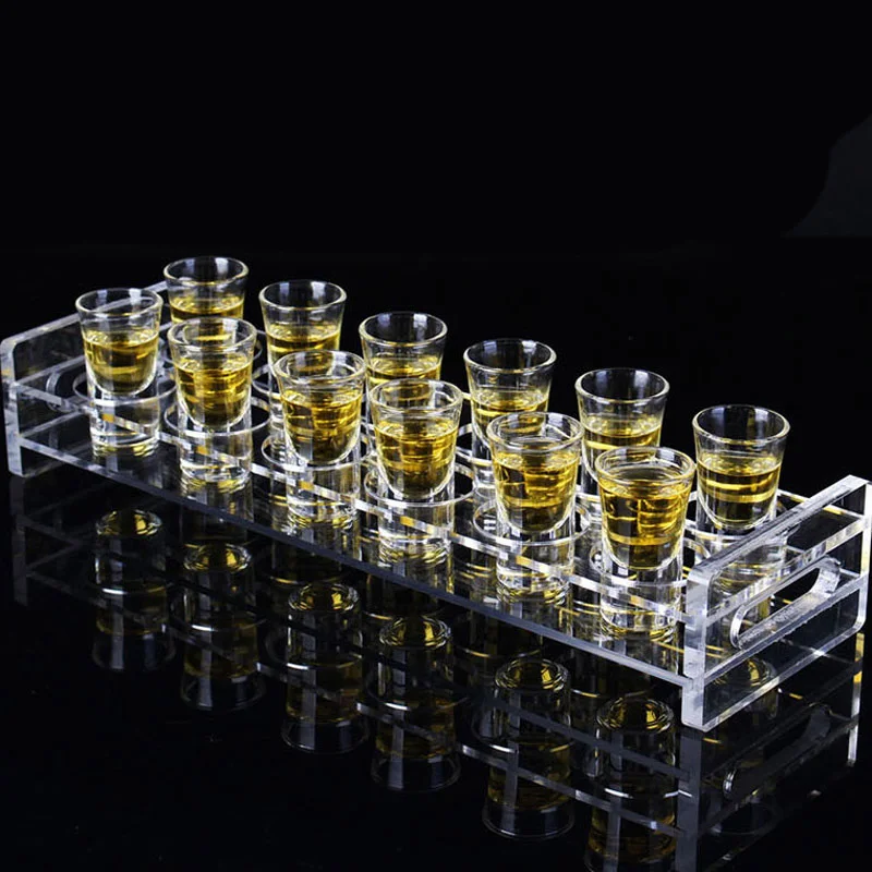 Custom standard 30ml thick bottom bullet glass, shout cup, B52 bomber cocktail glass, swallow a spirit glass vodka glass