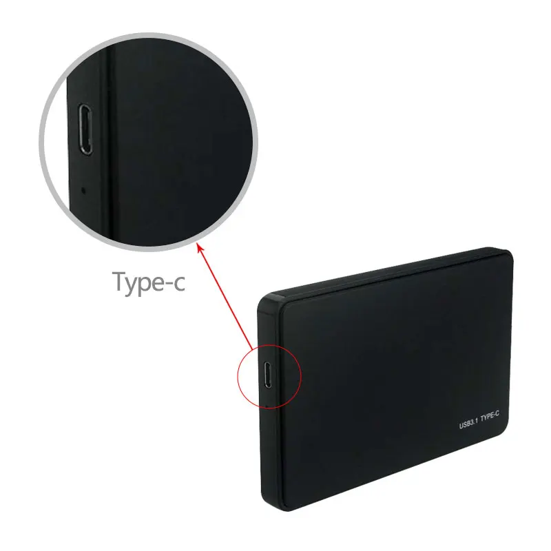 Hdd Case 2.5 Sata To Usb 3.0 Adapter Hard Drive Enclosure For Ssd Disk Hdd Box Type C 3.1 Case Hd External Hdd Enclosure