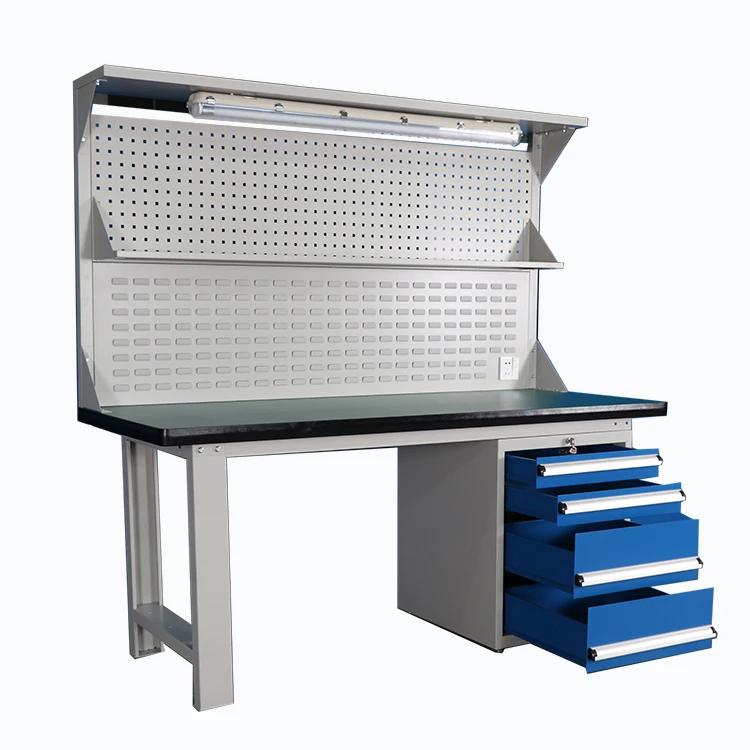 Heavy Duty Workbench Storage Industrial Tools Workbench With Hanging Plate Board