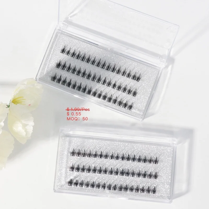Self Grafting Diy Cluster Lash Segmented Eyelash Extension Cluster Lashes Flat Lash Private Label Diy False Extension Eyelashes