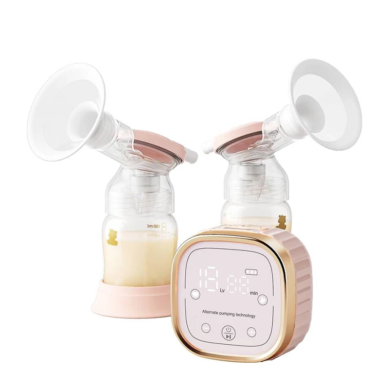 New Design Air Pressure Pulse Double Electric Breast Pump 160ml Breastfeeding Milk Pump