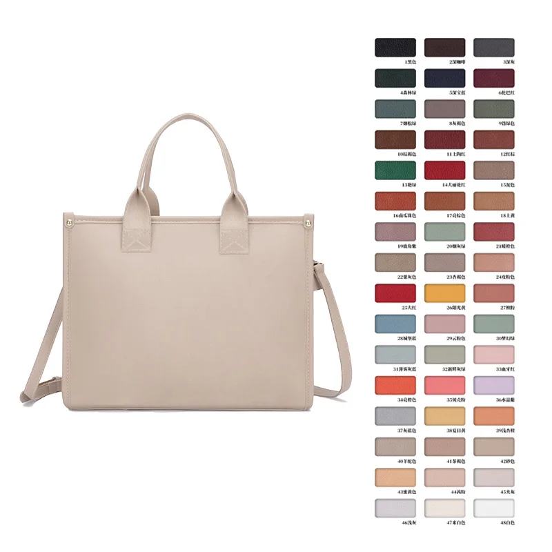 Custom Brand Logo Hand Bag New Designer Luxury Classic Manufacturer Business Ladies Handbags Pu Leather Fashion Womens Tote Bags