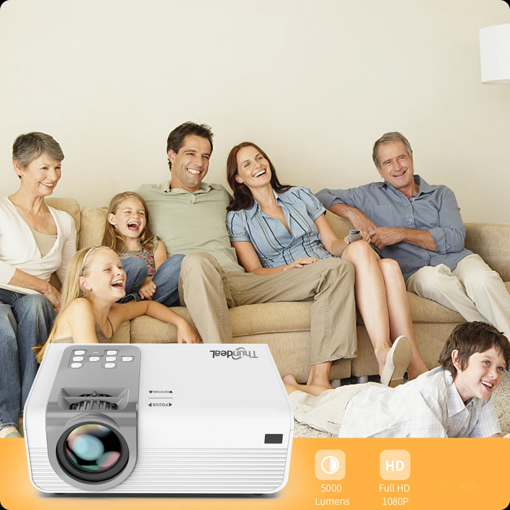 Hot Selling Full HD 1080P Projector 2K 4K Video LED 3D Portable Mobile Phone Projector Mini WiFi Android Beamer