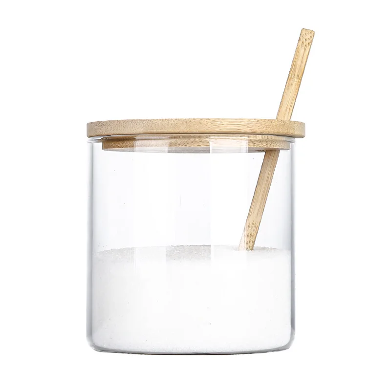 High borosilicate glass seasoning bottle kitchen heat-resistant seasoning jar Japanese-style household salt shaker seasoning jar