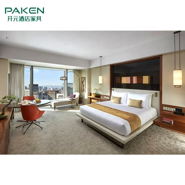 Hotel Furniture For 5 Star Luxury Moder Design Bedroom Hotel Bed Set Customized Marriott Hotel Bedroom Furniture Sets