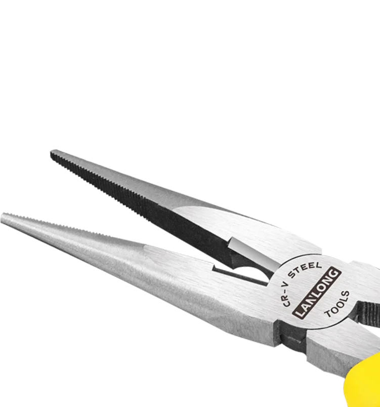 6' 8' chrome vanadium alloy steel American needle nose pliers Rubber Handle