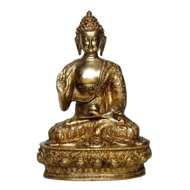 Buddha Brass Statue for Decoration of Room/ Office/ Garden Environment and religious Brass Statue Made in Nepal