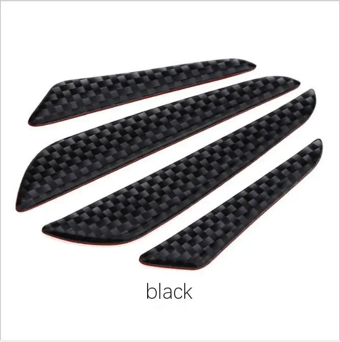 WRC carbon fiber door anti-collision strip Anti-collision strip Door border rub anti-collision tape body sticker black silver