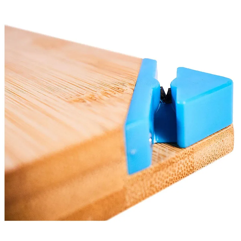 Best Quality Eco-Friendly Acacia Wood Cutting Board with Laser Logo Bamboo Cheese Knife Sharpener for Chopping