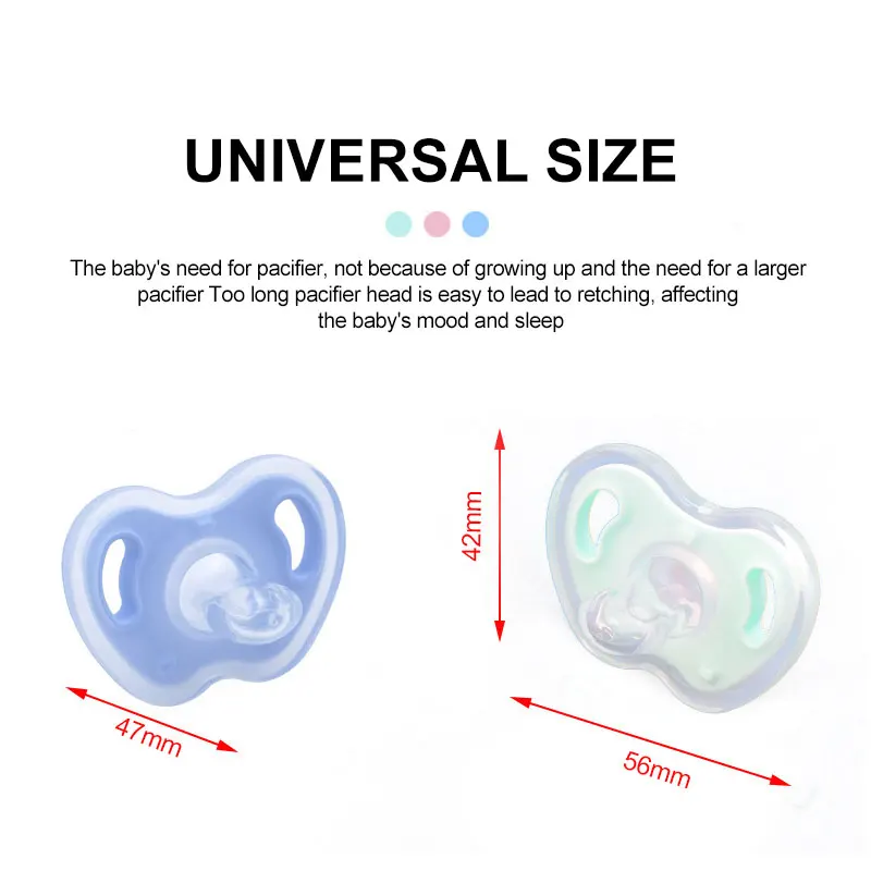 Hot selling newborn environmentally friendly food grade bisphenol A free factory silicone baby pacifier baby teeth