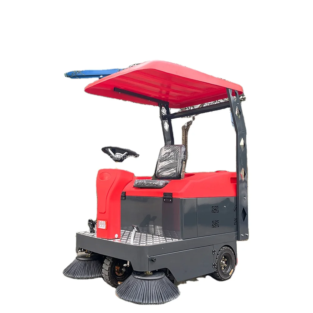 1260mm sweep width electric power road cleaning machine with wheel