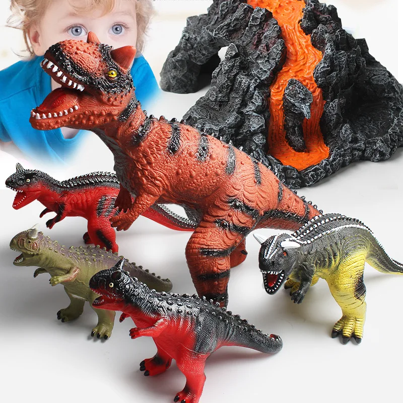 Hot Sale Plastic Rubber Dinosaurs Jurassic World Toys Realistic Big Dinosaur Model Squishy Animal Worlds Plastic Dinosaur Toys