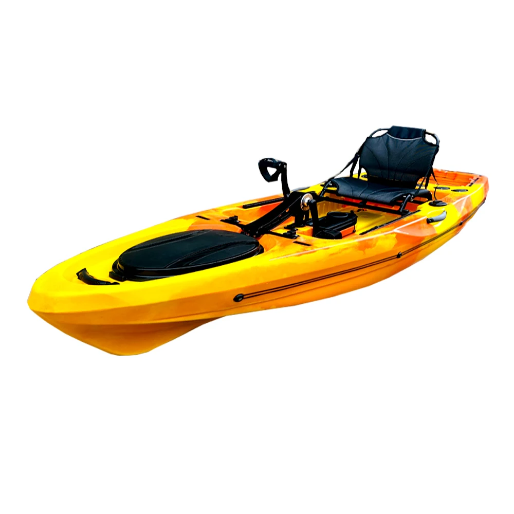 Hard Plastic LLDPE Material Small Fishing Kayak/Boat For Adults With Pedal Drive
