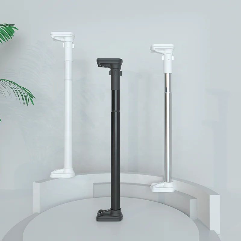 Multi-purpose ultra-strong weighing adjustable stainless steel curtain rod Super durable clothes drying pole for multiple scenes