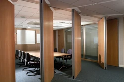 Guangzhou office separation wall acoustic sliding folding partition conference room operable panel space division