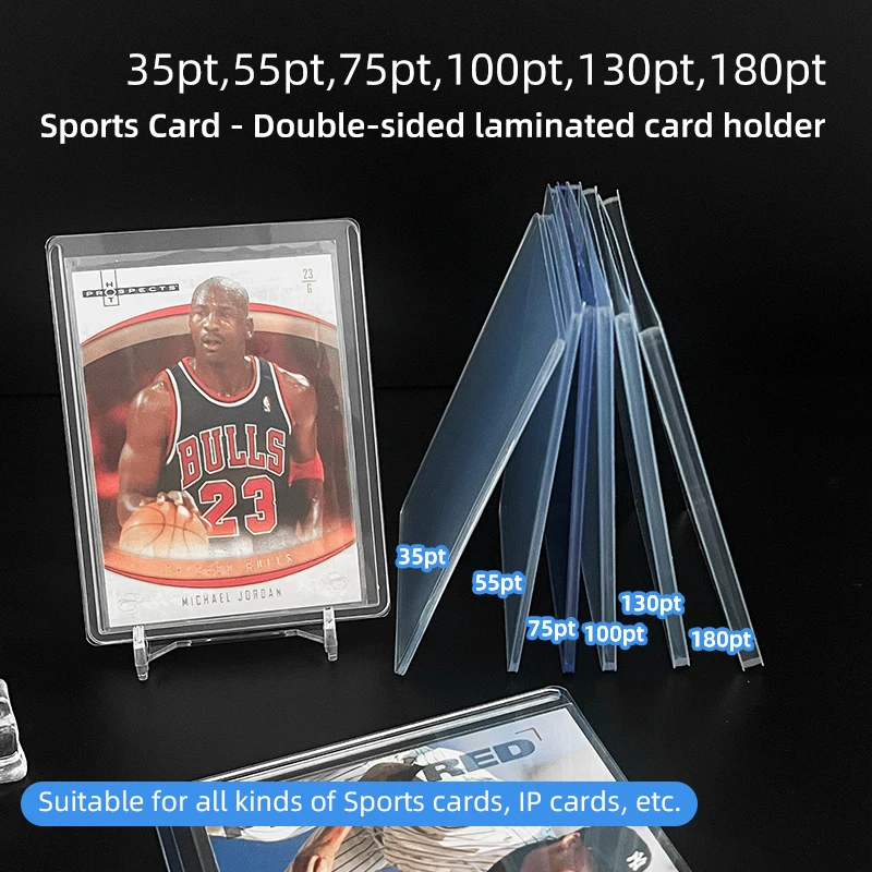 Custom Card Holders Top Loads for Cards PVC Clear Plastic Card Protector for Sports Cards/Game Cards/IP Cards