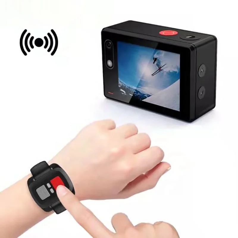 Video Action Camera 4K with Wide Angle Lens HD WiFi Underwater Camera with Waterproof Case Remote Outdoor Sports Camera