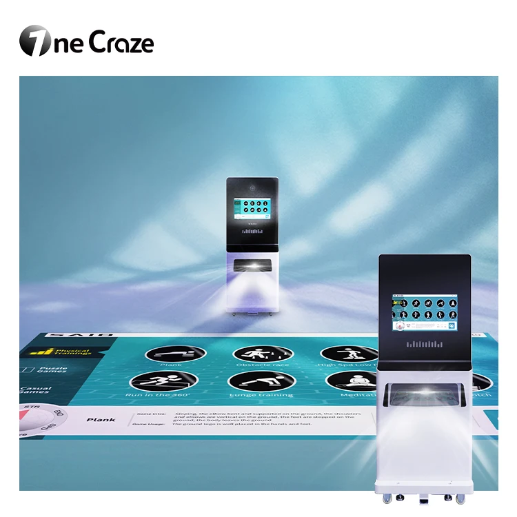 SAIO Mobile All In One Machine Smart Playground Exercise Platform Fitness Training Sports Club Floor Interactive Projector