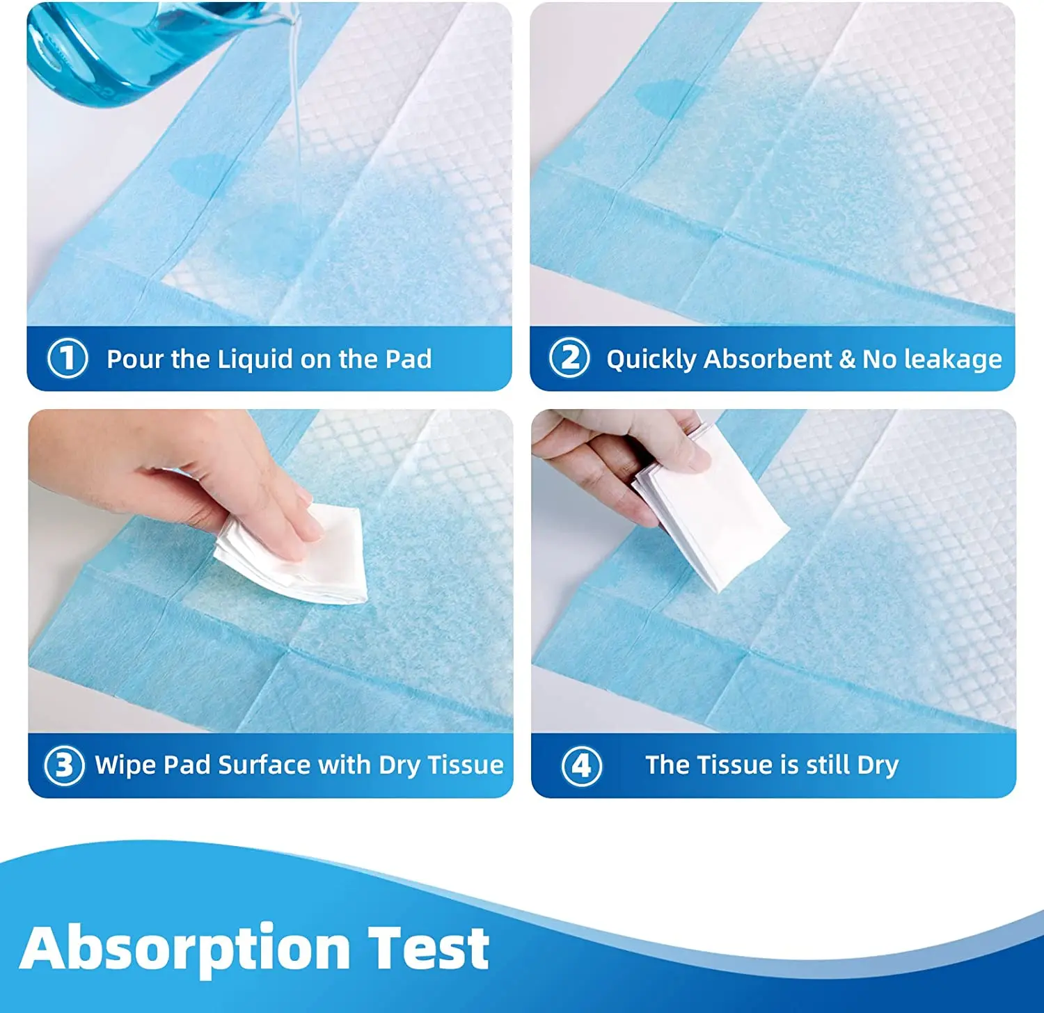OEM Underpad 60 X 90 Dignity Sheet Incontinence Absorbent Bed Under Pad Adult Care Medical Disposable Underpad