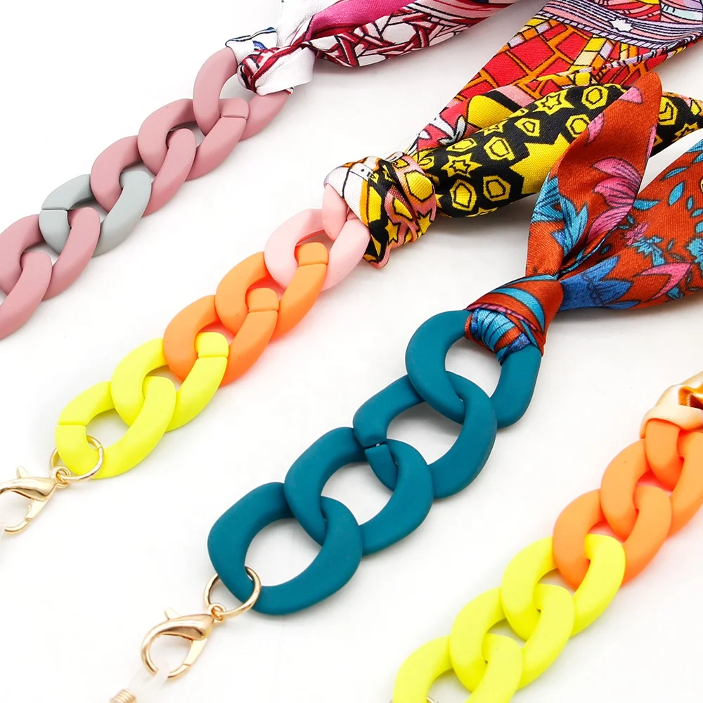 Резиновый матовый акриловый ретро-аксессуар для очков шёлковый ремешок для солнцезащитных очков маскирующий держатель для очков цепочка для очков