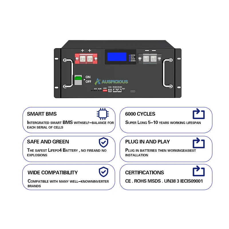 Литиевая батарея 72V 114AH LiFePO4 48V 100AH 200Ah BMS для ATVs