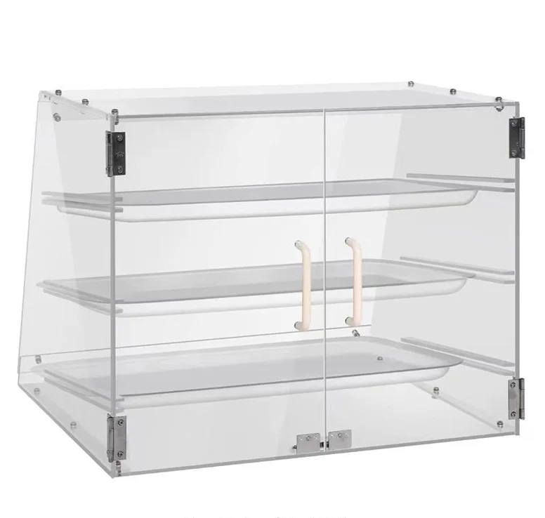 Three Tier display cabinet shelf bakery furniture display showcase for bread bakery display rack