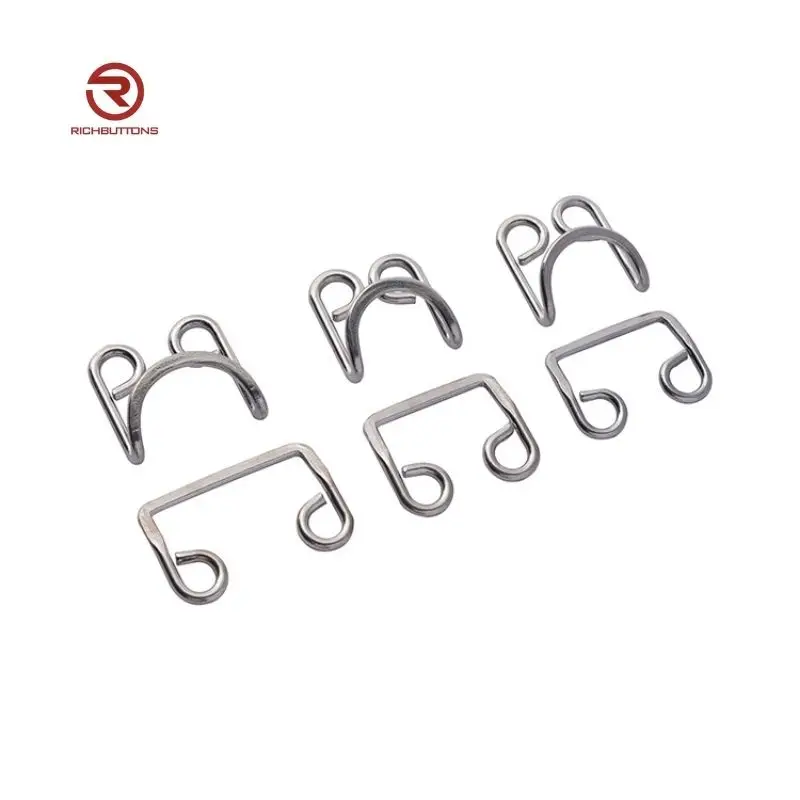 Custom Metal Bra Front Buckle Clip Bra Front Clasp Strap Adjuster Slider Bra Hook and Eye Closure Extended Buckle