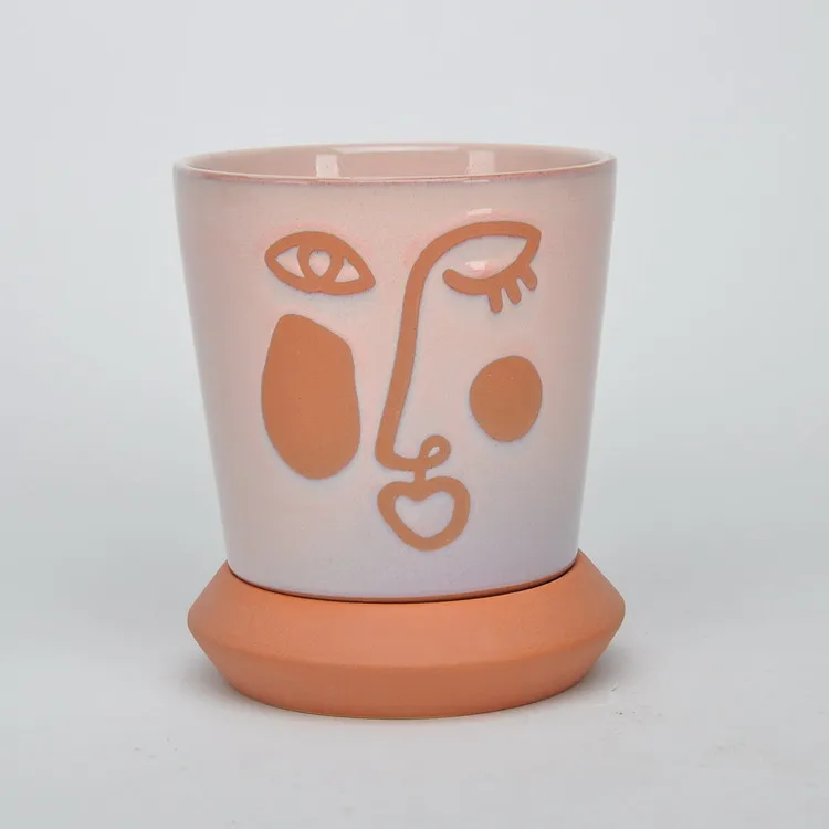 Factory direct selling antique artistic matt glaze home decoration desktop artificial flower vases for flowers