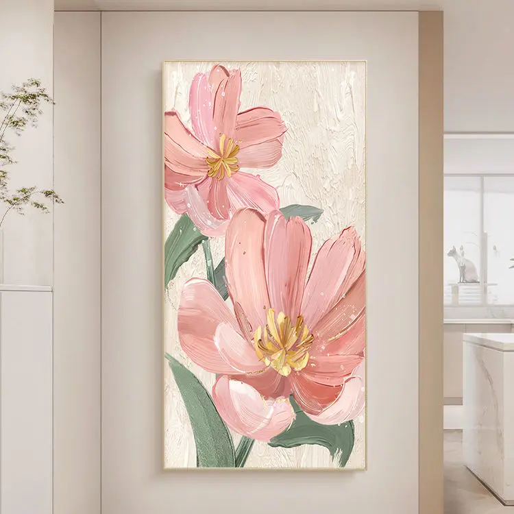 Customized wall decorative image bedroom 3D mules texture canvas oil painting handmade abstract wall art