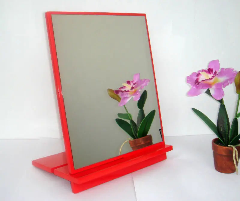 rectangle framed making-up desk  mirror  with uphold bracket