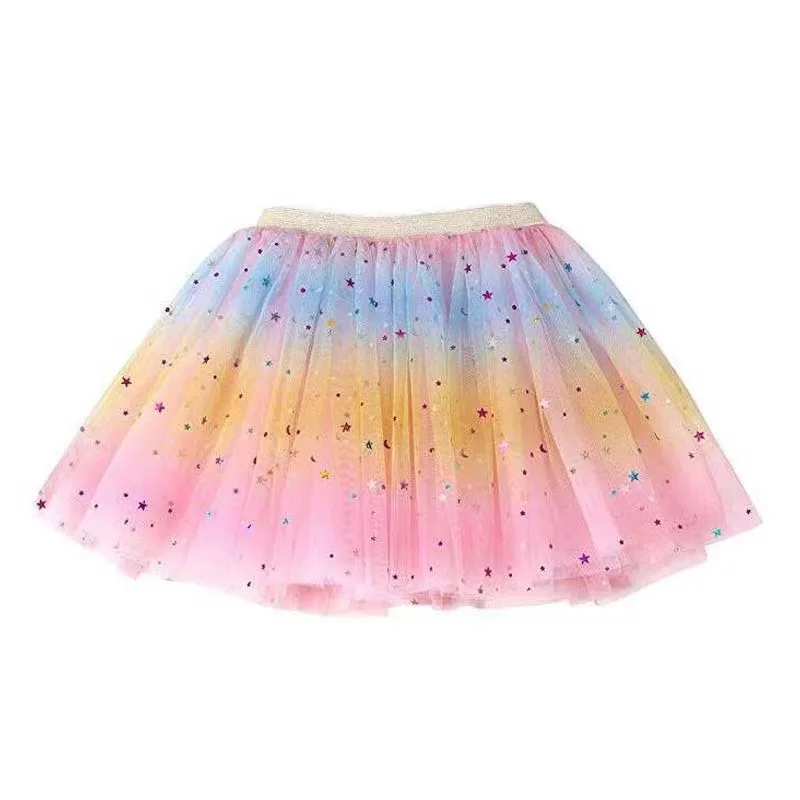 High Quality cute tutu skirts for girls kids kids girls summer chiffon fashion solid skirt for kids girl
