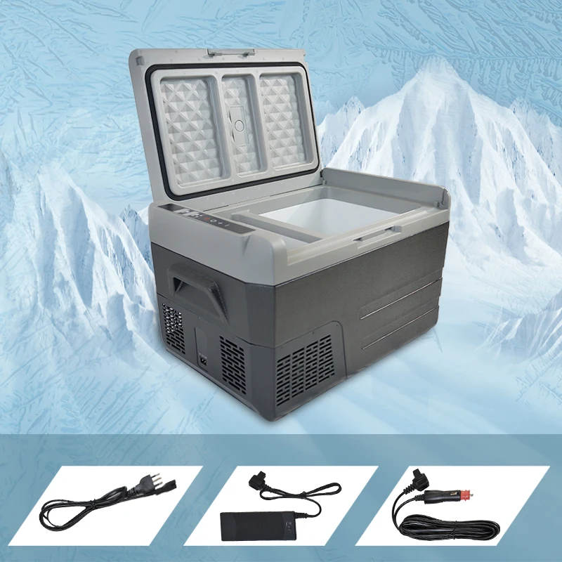 Amazon Hot Sale Oem Odm 36L 46L Mini Car Refrigerator Fridge Portable 12V 24V , Outdoor Camping Mini Car Fridges Freezer For Car