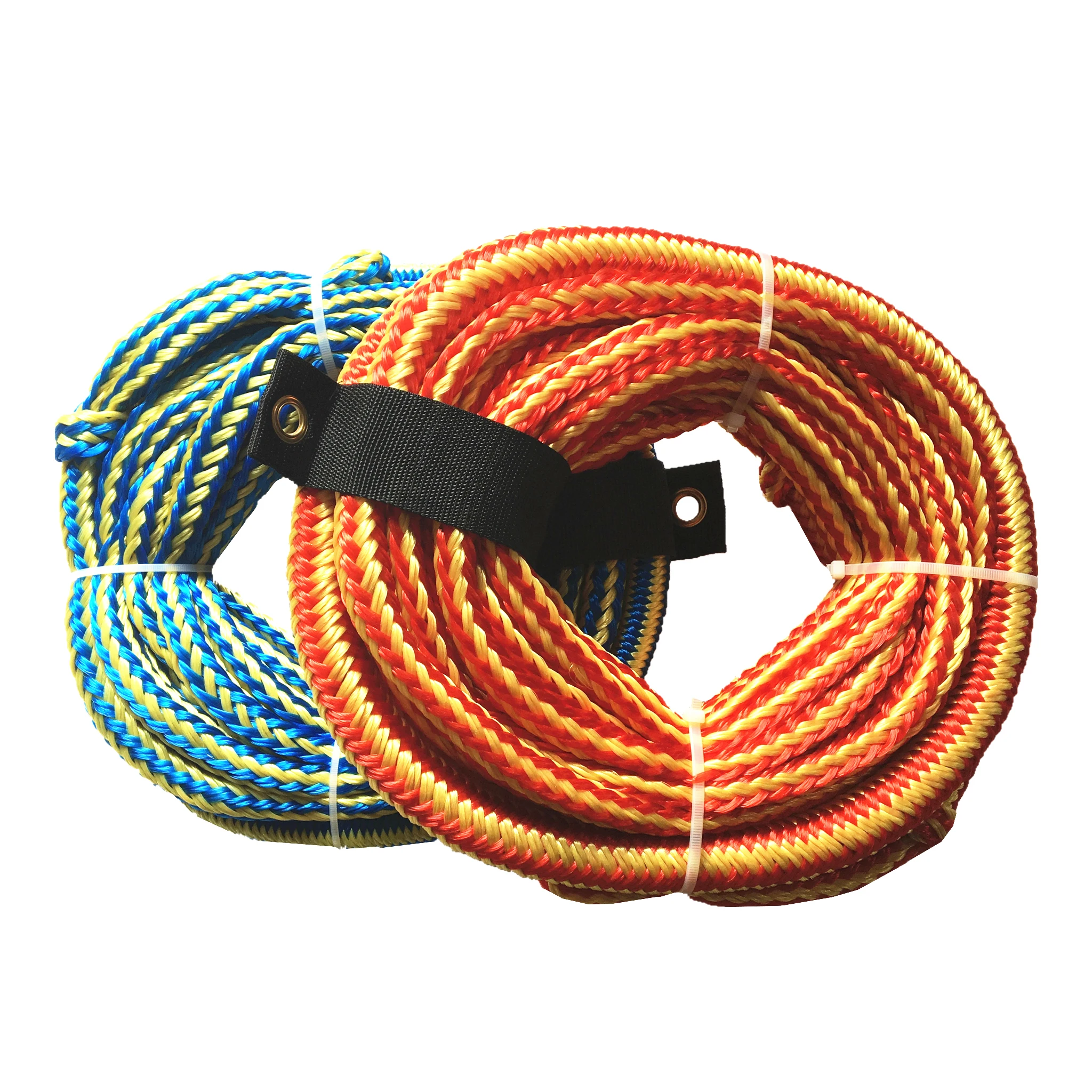 50ft 4100lbs 1-4 Riders Bungee Tow Rope  For Towable Tube 4K Water Ski Rope Heavy Duty Towable Rope for Boat