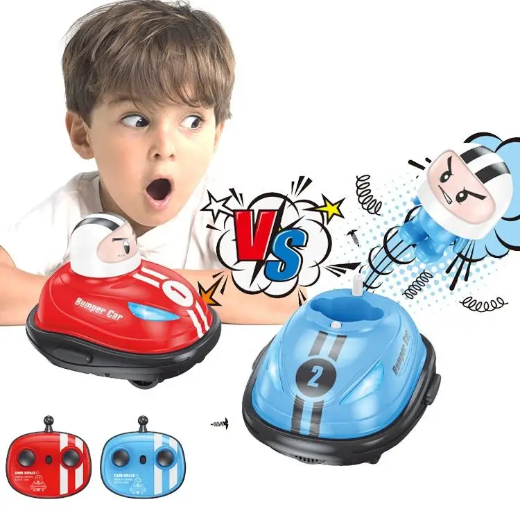2 Players Interactive Battle Toy Jumping Bumper Car 2.4G Rc Bumping Collision Car Set with Lights&Sound Fun for Kid