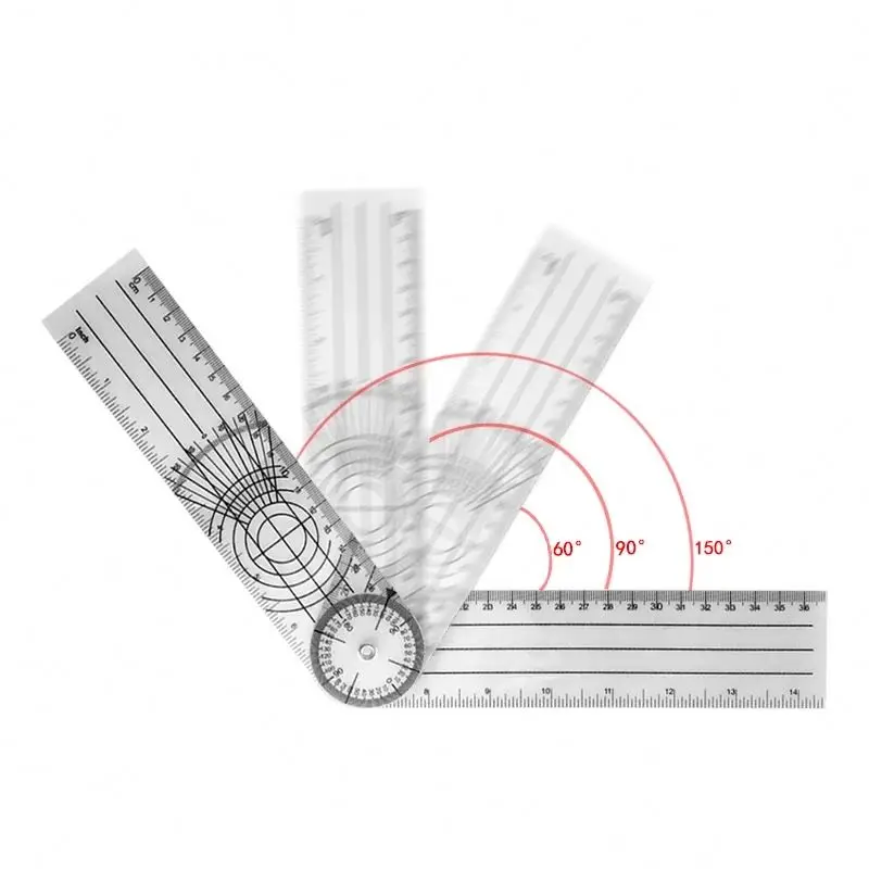 360 Degree Goniometer Angle Medical Spinal Angle Ruler Protractor Angle finder Measuring Tool