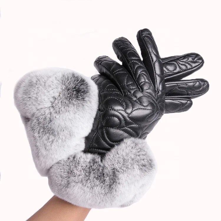 
Cold-resistant And Warm Women Winter Sheepskin Hand Gloves 