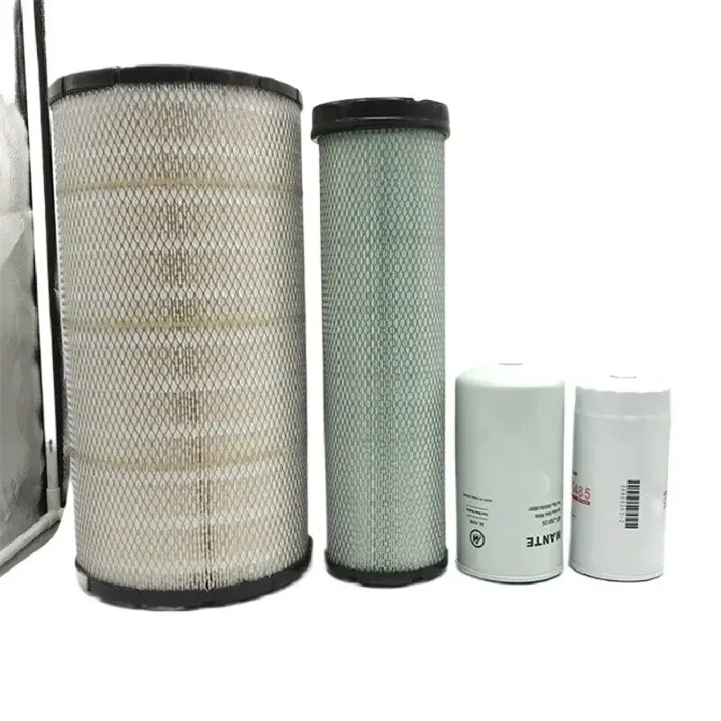 For Doosan Daewoo Dx215-9c Diesel Engine Oil Grid Air Filter Oil Water Filter Excavator accessories digger digging