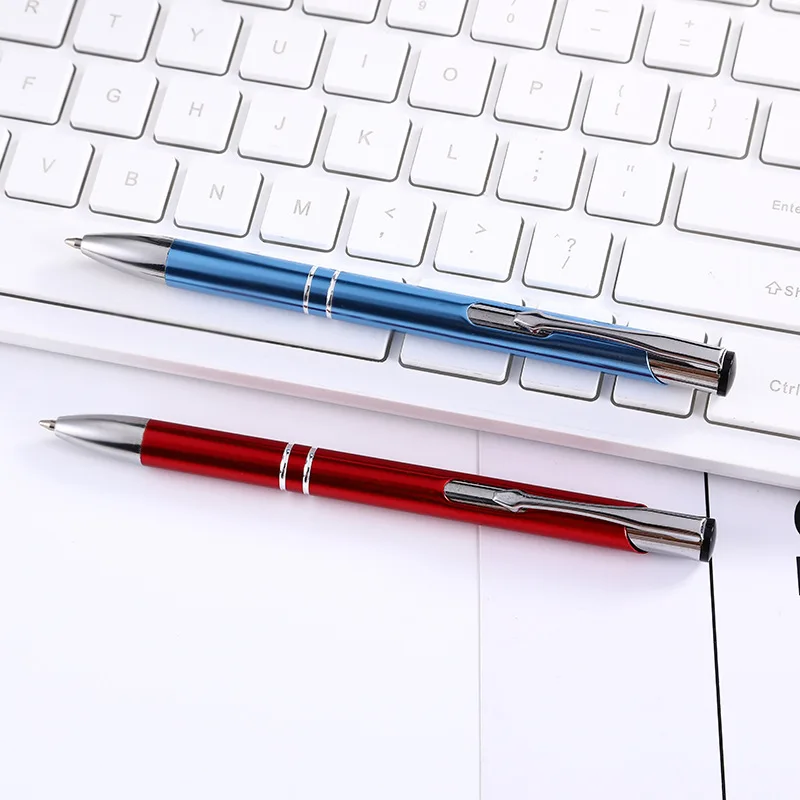 Ready to ship Aluminum metal pen customizable business signature pen advertising gift pen