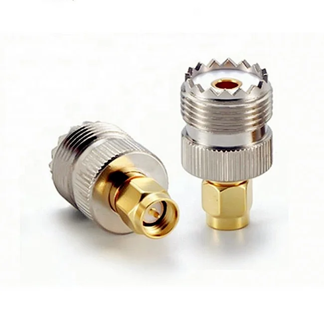 SMA Male Plug to UHF SO239 Female RF Coaxial Adapter Antenna Connector