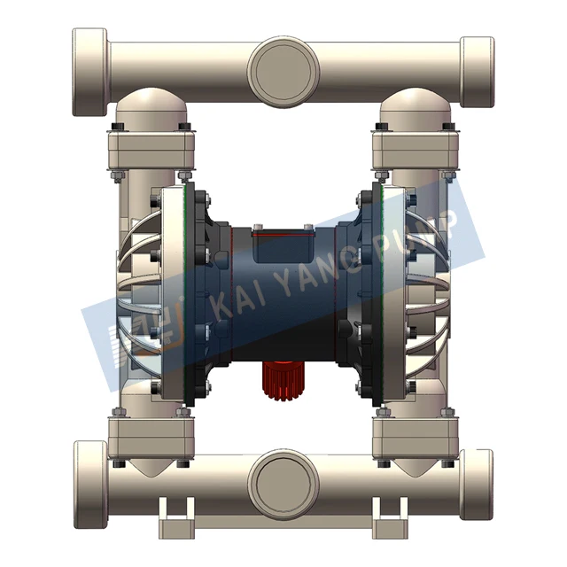 2 Inch PVDF Fluoroplastic Pneumatic Diaphragm Pump The Is Resistant To High Temperatures Chemical
