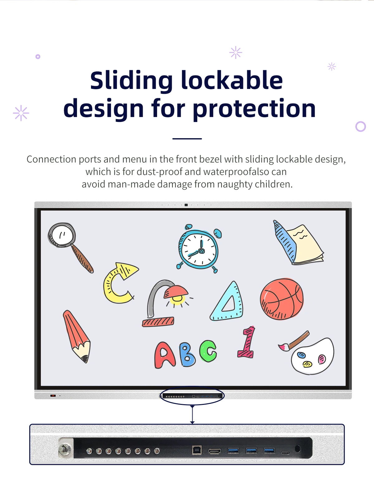 Infrared Touch Digital Flat Electronic Meeting Interactive Board Smart Whiteboard 75 Inch All In One Interactive Flat Panel