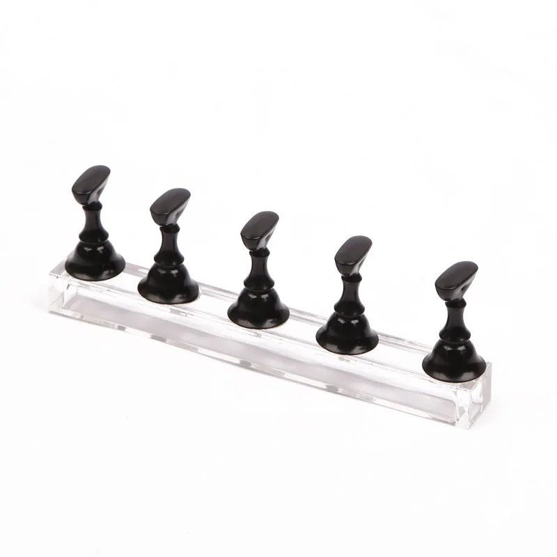False Nail Art Tip Practice Chesses Board Holder with Magnetic Display Stand Bar