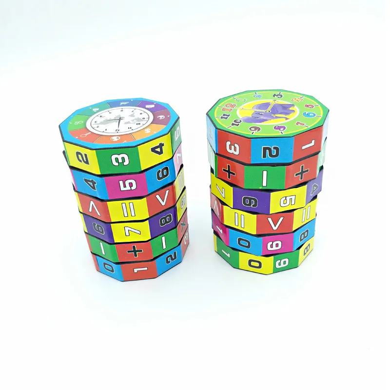 New Montessori Games Mathematics Numbers Magic Cube Toy Puzzle Game Kids Learning Education Math Toy Fun Calculate Game