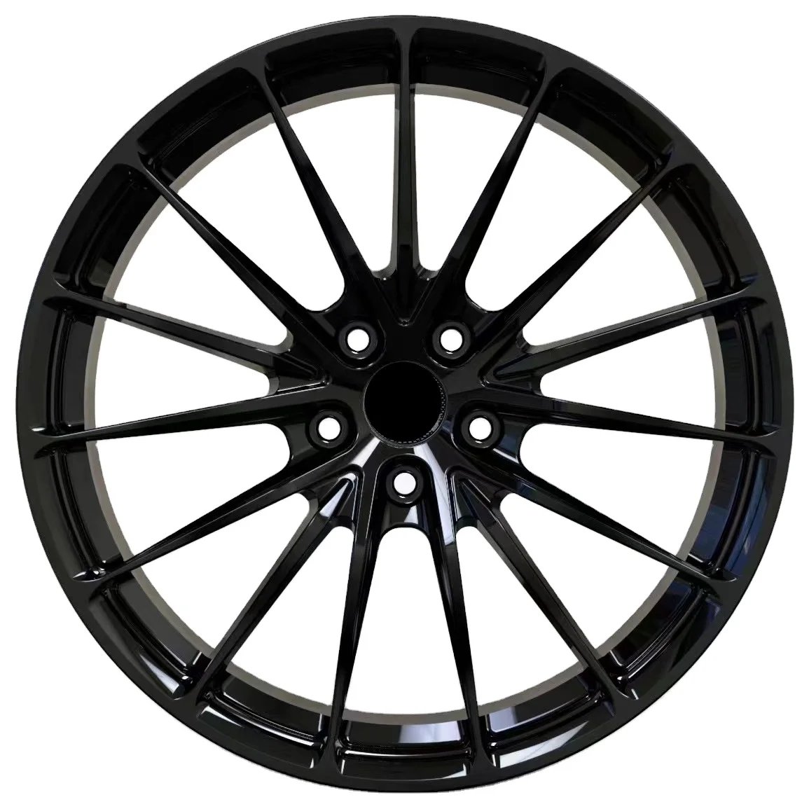 Hot Sale 5x112 5x120 5x114.3 19inch 5hole black Multi Spoke for tesla model3 custom Alloy Forged wheel Passenger Car Wheel rims