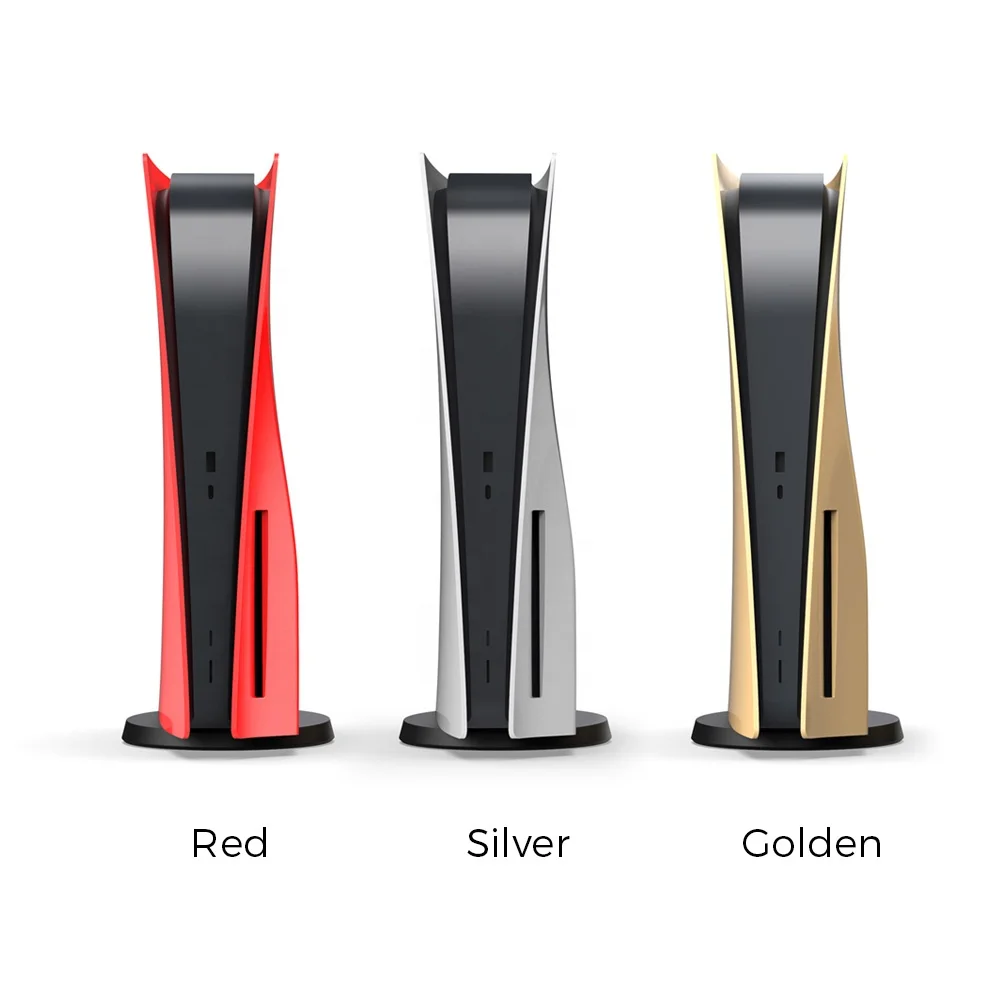 
New Product!!! Protective Cosmic Red PS5 Console Faceplate Cover Disc DIY Faceplate Cover Match Sony Newest PS5 Controller 