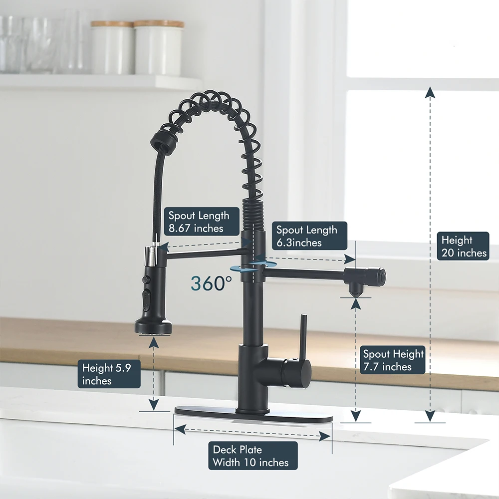 FAPULLY 360 Rotatable 3 Water Outlet Modes Multifunction Taps Pure Drinking Water Kitchen Faucets Brass CLASSIC OEM Modern