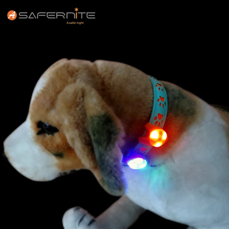 AIDI M1 2022 Dog Tag Clip Light Pet Collar Pendant Light Flashing Glow Custom Dog Tags Luminous Waterproof Silicone Dog Tag