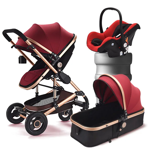 Sitting and Lying Stroller Weight with Car Seat