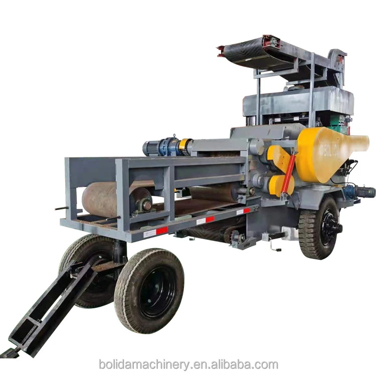 220KW 6-10T/H Large Capacity Mobile Diesel Engine Wood Chipper Machine